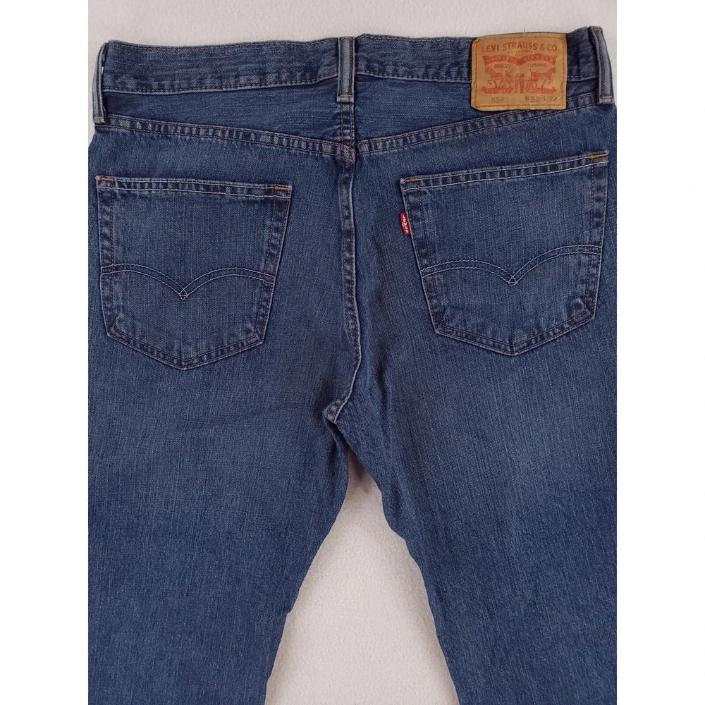 Levis 559 Jeans Mens 33x32 Relaxed Straight Heavy Denim Pant Work Y2K Streetwear